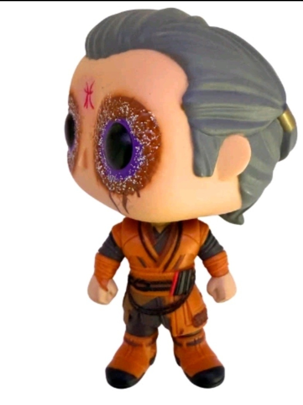 Funko Vinyl Figure with Glitter Purple Eyes and Orange Suit No BOX